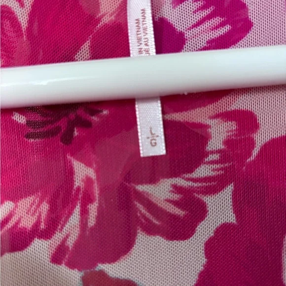 Free People Pink Floral Tie-Front Boho top NWT - Picture 3 of 5